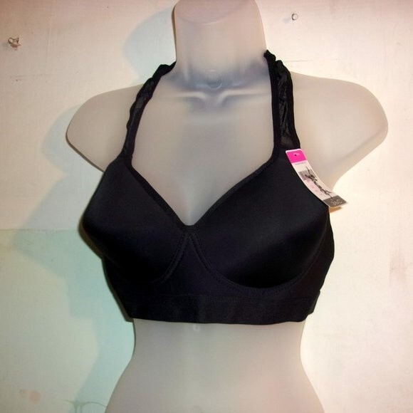 Youmita 38C Black Caged Back Sports Bra NWT - Picture 6 of 7